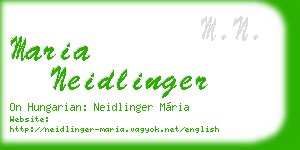 maria neidlinger business card